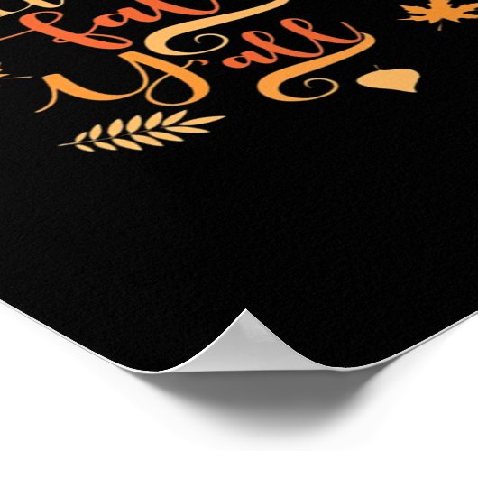 Happy Fall Y’all It's Fall Y’all Retro Classic Poster (Ecke)