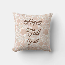 Happy Fall Y’all - Rustikaler Herbst Kissen