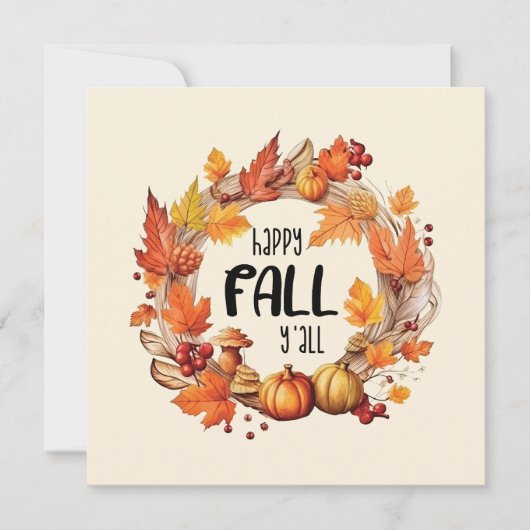 Happy Fall Y'all (Vorderseite)