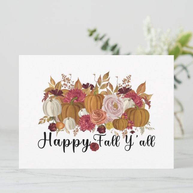 Happy Fall Y'all (Stehend Vorderseite)