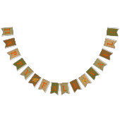 Happy Fall Y'All Burlap Orange Yellow Dots Wimpelkette (Alle)