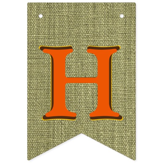 Happy Fall Y'All Burlap Wimpelkette (Erste Fahne)