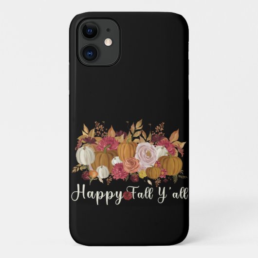 Happy Fall Y'all Case-Mate iPhone Hülle (Rückseite)