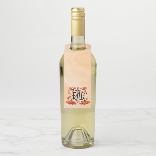 Happy Fall Y'all classic Flaschenanhänger (Auf Flasche)