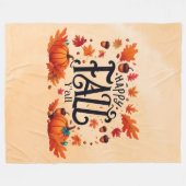Happy Fall Y'all classic Fleecedecke (Vorderseite (Horizontal))