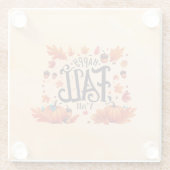 Happy Fall Y'all classic Glasuntersetzer (Rückseite)