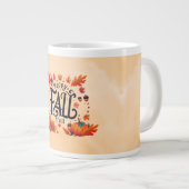 Happy Fall Y'all classic Jumbo-Tasse (Vorderseite Rechts)