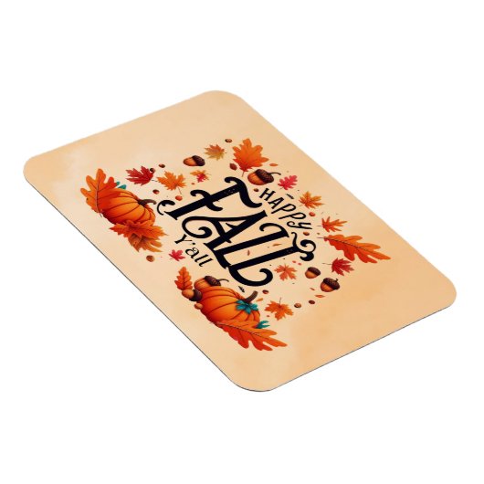 Happy Fall Y'all classic Magnet (Rechte Seite)