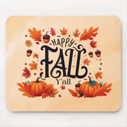 Happy Fall Y'all classic Mousepad (Vorne)