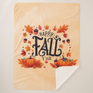 Happy Fall Y'all classic Sherpadecke