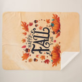Happy Fall Y'all classic Sherpadecke (Vorderseite (Horizontal))