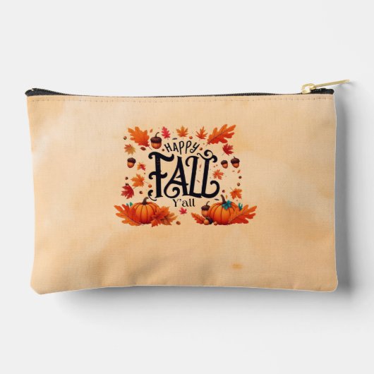 Happy Fall Y'all classic Zubehörtasche (Rückseite)