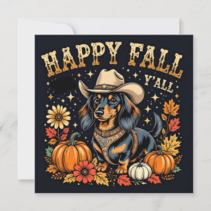 Happy Fall Y'All Dackel