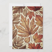 Happy Fall Y'all Erntedank Dinner Party Einladung (Rückseite)