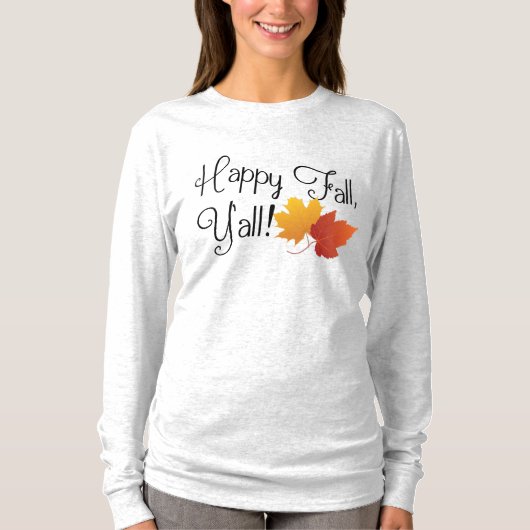 Happy Fall Ya'll Es ist Herbst Non Halloween Ernte T-Shirt (Vorderseite)