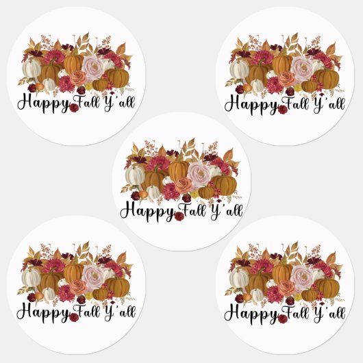 Happy Fall Y'all Etiketten (Gruppe)