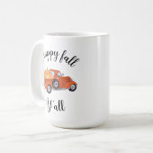 Happy Fall Y'all Fall | Herbst Saisoncoffee Mugs Kaffeetasse (Vorderseite Links)