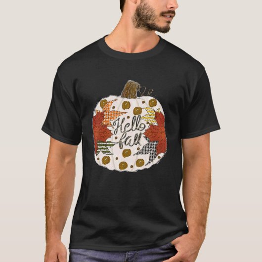 Happy Fall Y'all Fall Maple Leaf Pumpkin Herbst Th T-Shirt (Vorderseite)