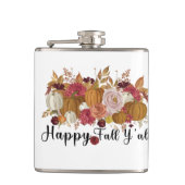 Happy Fall Y'all Flachmann (Vorderseite)