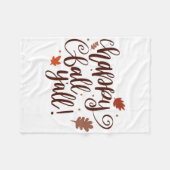 Happy Fall Yall Fleecedecke (Vorderseite (Horizontal))