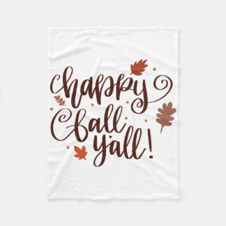 Happy Fall Yall Fleecedecke