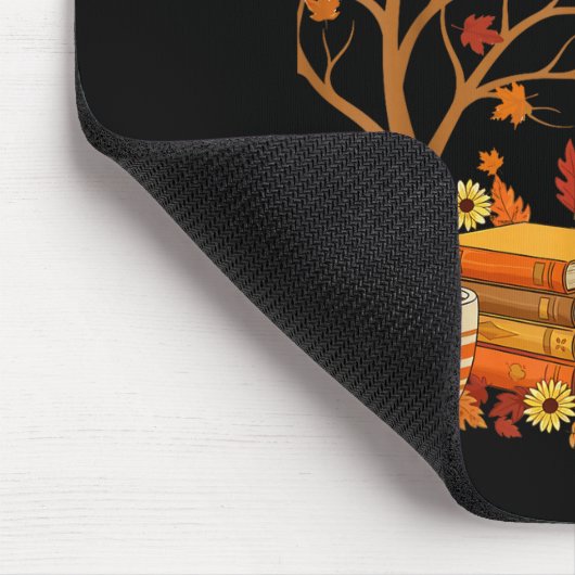 Happy Fall Y'all Floral Pumpkin Autumn Coffee  Mousepad (Ecke)