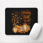 Happy Fall Y'all Floral Pumpkin Autumn Coffee Mousepad (Mit Mouse)