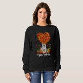 Happy Fall Y'all Funny American Eskimo Autumn Pump Sweatshirt (Vorne ganz)