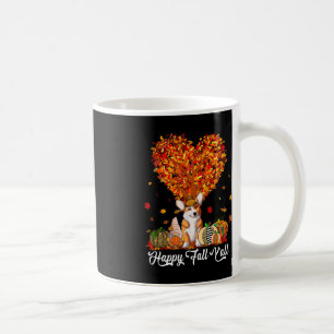 Happy Fall Y'all Funny Corgi Autumn Pumpkins Kaffeetasse