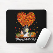 Happy Fall Y'all Funny Shih Tzu Autumn Pumpkins Mousepad (Mit Mouse)