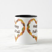 Happy Fall Y'all: Gemütliche Herbstpumpen und Blät Tasse (Zentrum)