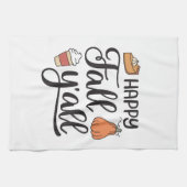 Happy Fall Y'all Geschirrtuch (Horizontal)