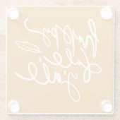 Happy Fall Y'all Glasuntersetzer (Rückseite)