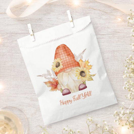 Happy Fall Y'All Gnome Geschenktütchen (Ausgeschnitten)
