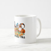 Happy Fall Y'all Gnome Leopard Gnome Sonnenblume Kaffeetasse (VorderseiteRechts)