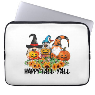 Happy Fall Y'all Gnome Leopard Gnome Sonnenblume Laptopschutzhülle