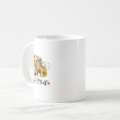 Happy Fall Y'all Gnome Leopard Pumpkin Autumn Gnom Kaffeetasse (Vorderseite Links)