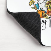 Happy Fall Y'all Gnome Leopard Pumpkin Funny Autum Mousepad (Ecke)