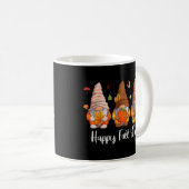 Happy Fall Y'all Gnome Leopard Pumpkin Herbst als Kaffeetasse (VorderseiteRechts)