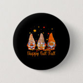 Happy Fall Y'all Gnome Pumpkin Autumn Thanksgiving Button (Vorderseite)