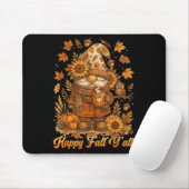 Happy Fall Y'all Gnome Pumpkin Autumn Thanksgiving Mousepad (Mit Mouse)