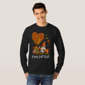 Happy Fall Y'all Gnomes Pumpkin Autumn Vibes Thank T-Shirt (Vorne ganz)