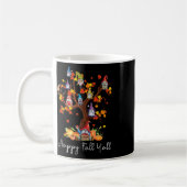 Happy Fall Y'all Gnomes Pumpkin Herbstbaum Dank Kaffeetasse (Links)