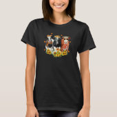 Happy Fall Y'all Heifer Cow Pumpkin Autumn Farm An T-Shirt (Vorderseite)