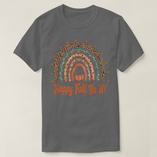 Happy Fall Ya'll - Herbst Herbst Boho Regenbogen - T-Shirt (Design vorne)