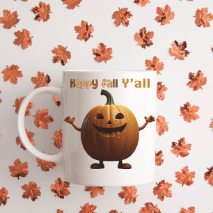 Happy Fall y'all Herbst niedliche Tasse Kürbis