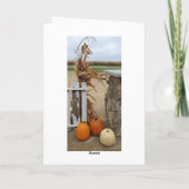 Happy Fall Y'all, Herbst Segnungen fallen Pumpkins Karte (Rückseite)