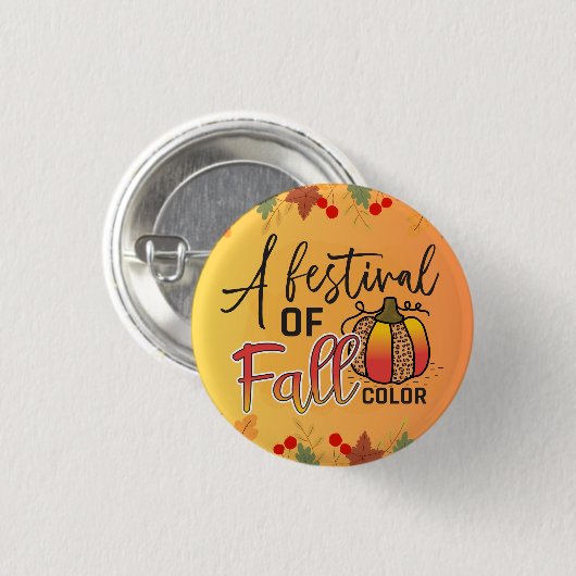 Happy fall ya'll Herbsternte Erntedank Liebe Button (Vorne & Hinten)