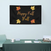 Happy Fall Y'all Herbstmapelleaf Banner (Messeveranstaltung)