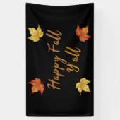 Happy Fall Y'all Herbstmapelleaf Banner (Vertikal)